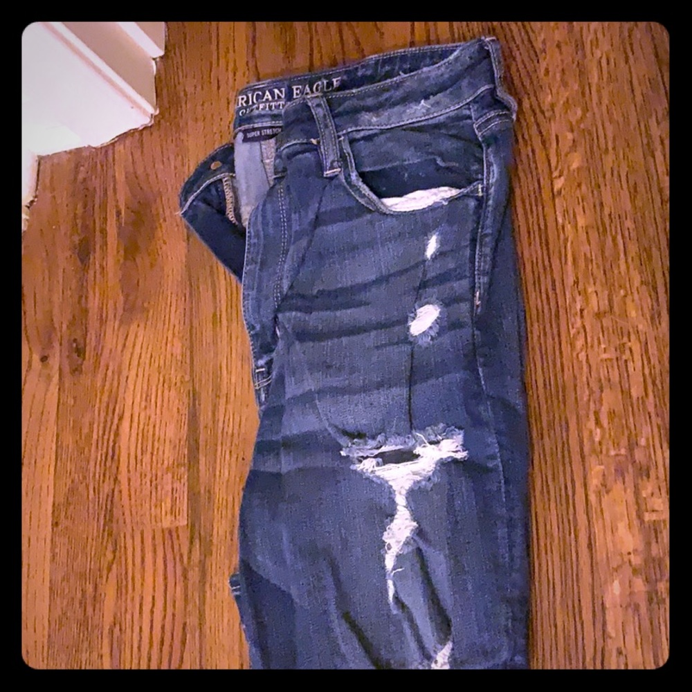 American Eagle Super Distressed Jeggings